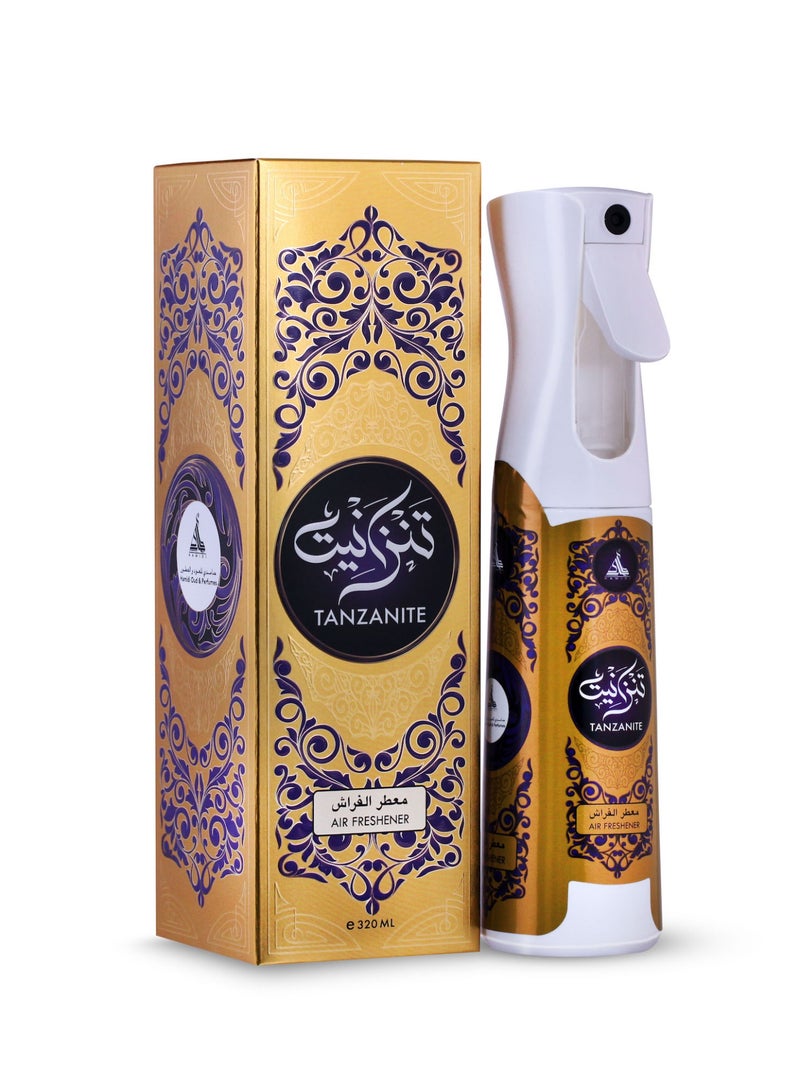 Hamidi Tanzanite Non-Alcoholic Home Air Freshener Spray 320ML, Perfect Smell