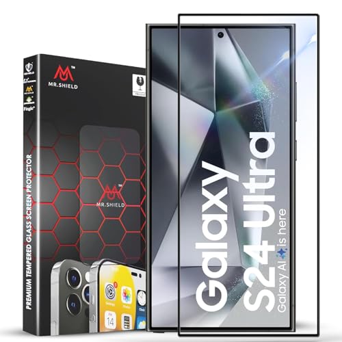 Mr Shield Mr.Shield Top-Notch HD+ Tempered Glass for Samsung Galaxy S24 Ultra (6.9 Inch) With Easy Installation kit | 9H Hardness | Military Grade Screen Protector | Case Friendly - Image 1