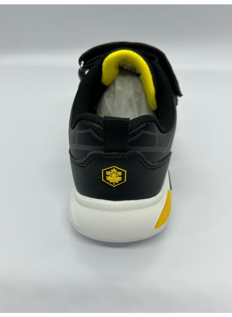 LUMBERJACK - Micra 3pr Black-Yellow Boys Running Shoes - Image 1