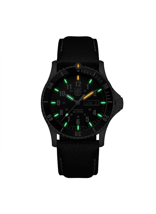 Luminox Men's Analog Round Shape Leather Wrist Watch XS.0921 - 42 Mm