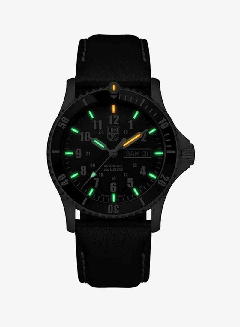 Luminox Men's Analog Round Shape Leather Wrist Watch XS.0921 - 42 Mm - Image 2