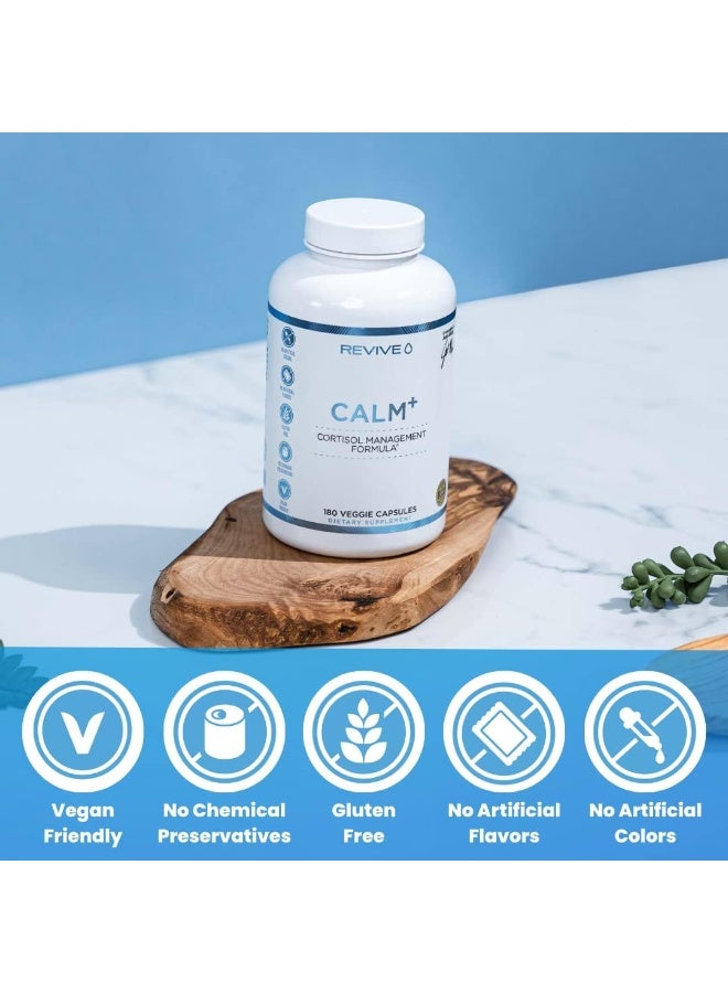 ريفايف إم دي | تهدئة | إدارة التوتر للرجال والنساء | تحسين المزاج | ١٨٠ كبسولة (قد تختلف العبوة) - Image 4