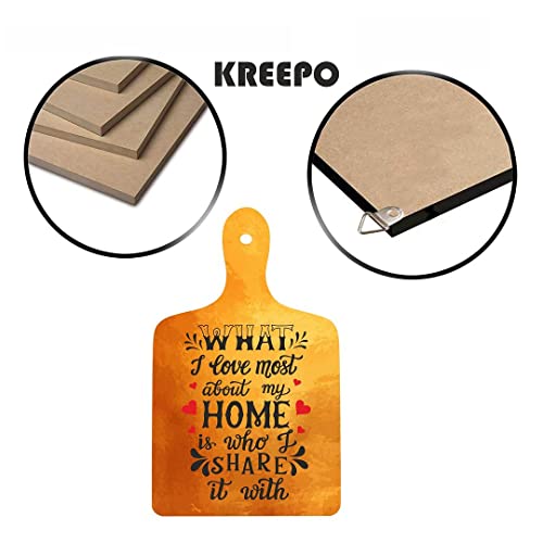 KREEPO Enjoy Every Moment, Wall Decor Item/Wooden Wall Hanging/Gift Ideas for Home & Kitchen Decoration (5.5Inch x 6Inch) Multicolour - Image 3