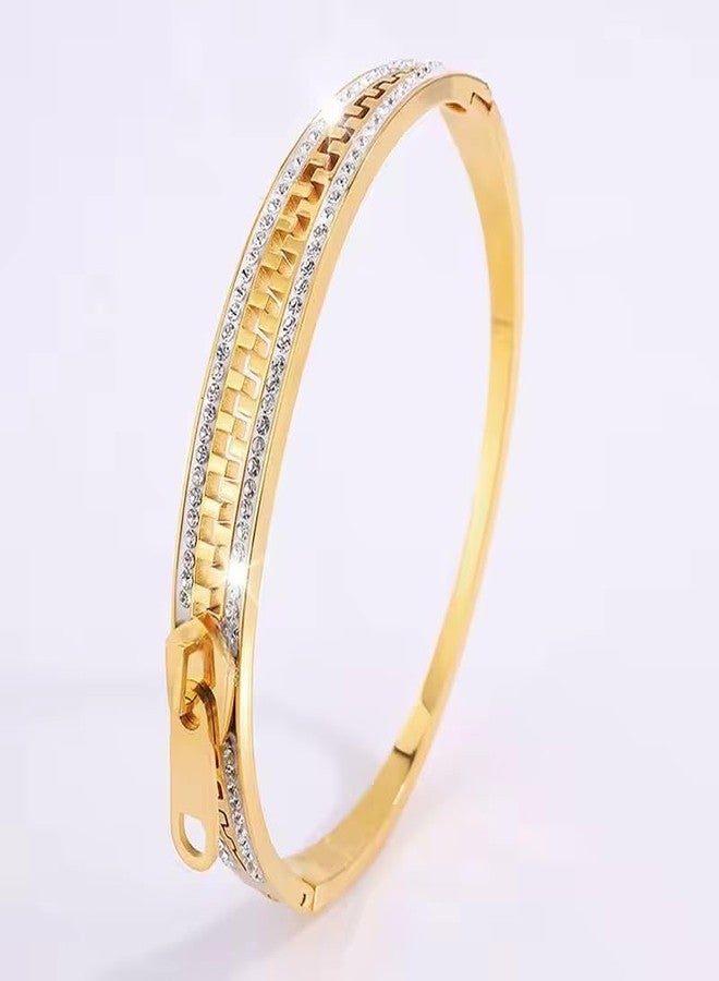MEENAZ bracelet for women Stylish Bangles for women Adjustable Anti Tarnish Bracelet for girls 2 rose gold Kada for Women Accessories Anti Tarnish Jewellery Stainless Steel Cuff Bracelet gifts Combo - Image 5