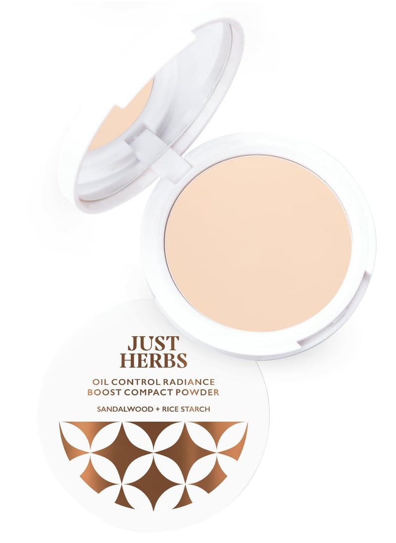Just Herbs Just Herbs Oil Control Radiance Booster Age Defying Compact Powder 9g  - Image 1