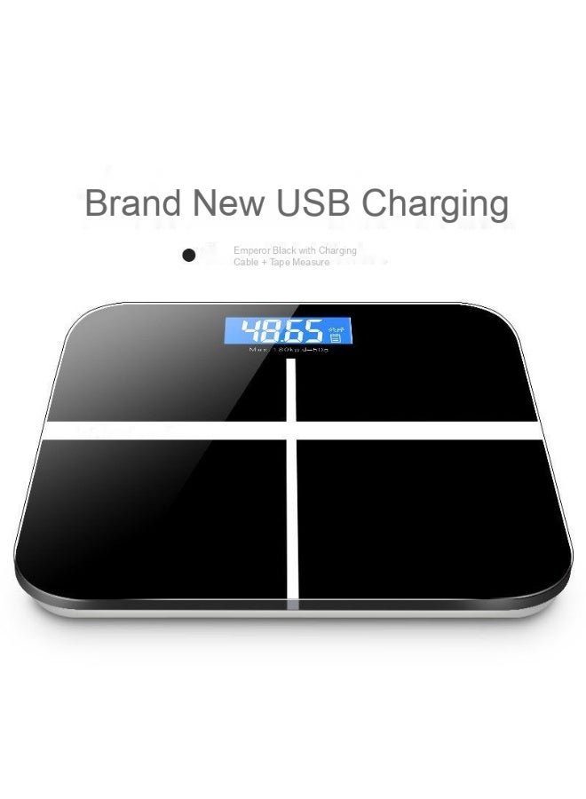 ميزان صحي إلكتروني قابل للشحن عبر USB ميزان ذكي للمنزل ميزان وزن للبالغين لتخفيف الوزن