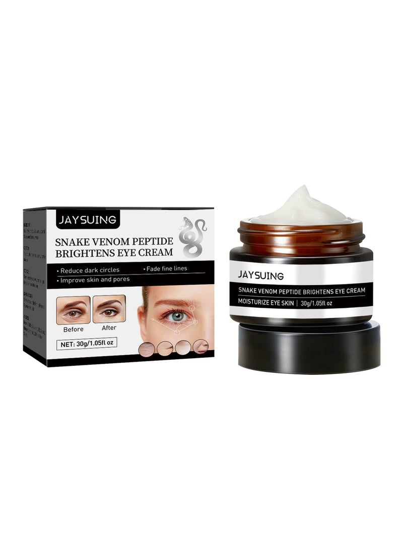 Jaysuing - Snake Venom Peptide Firming Eye Skin Repair Cream Fade Fine Lines Remove Under Eye Bags Moisturizer 30g - Image 1