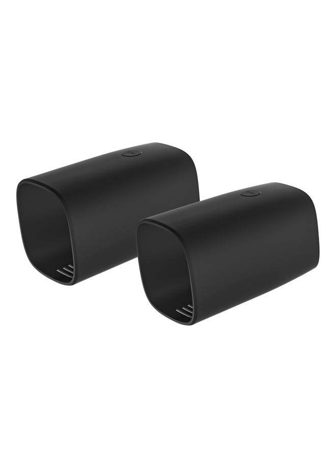 HOLACA Weatherproof Silicone Skin for eufy Security SoloCam E20 E40 Anti-Scratch Protective Cover - Extra Protect eufy E20 E40 Camera (Black 2Pack) - Image 1