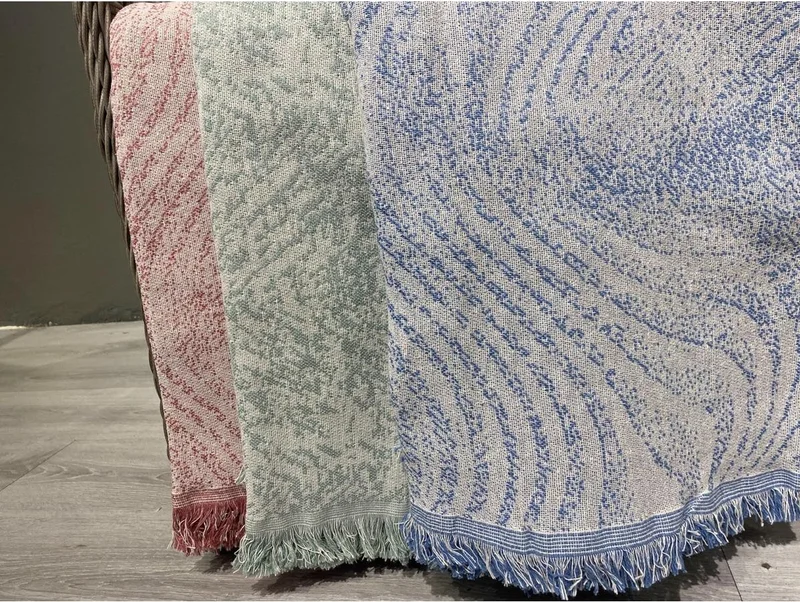 دينارسو Cotton Multi-Purpose Throw, TV Blanket Red 180X220 cm