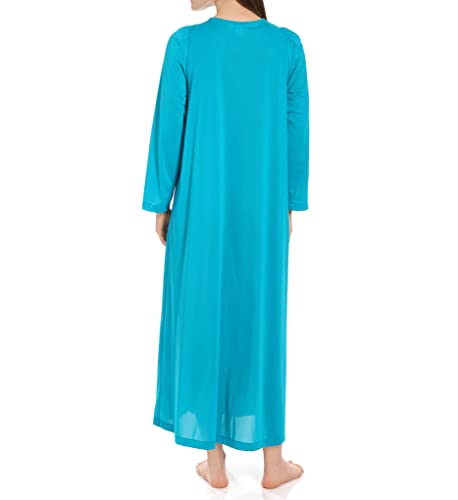 Shadowline Women's Plus-Size Petals 54 Inch Long Sleeve Long Coat, Purple, 1X - Image 4