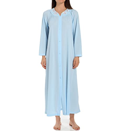 Shadowline Women's Plus-Size Petals 54 Inch Long Sleeve Long Coat, Purple, 1X - Image 3
