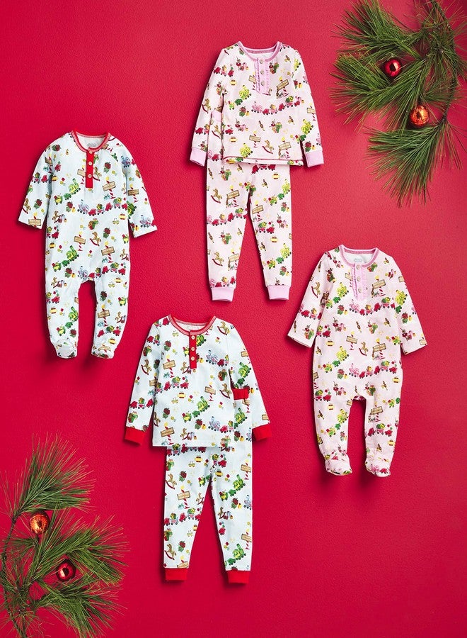 Mud Pie Boys' Christmas Pajama Set, Toyland, 9 Months/12 Months - Image 2