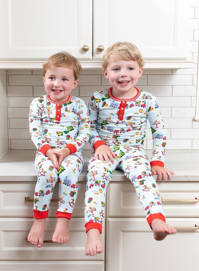 Mud Pie Boys' Christmas Pajama Set, Toyland, 9 Months/12 Months - Image 5