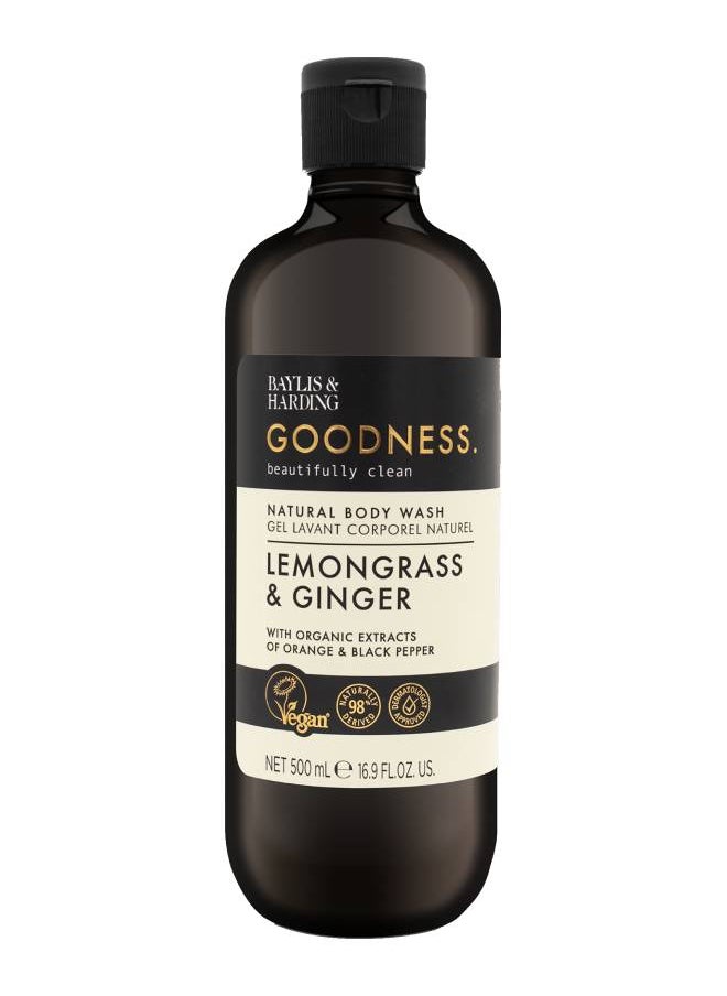 Baylis & Harding - Baylis and Harding Goodness Lemongrass and Ginger Body Wash 500ml - Image 1