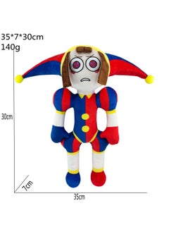 1 Pcs The Amazing Digital Circus Plush Toy Standing Clown 30cm