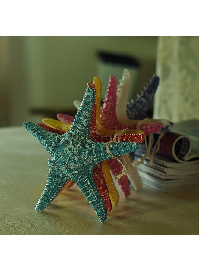 YINZUO YINZUO Decorative Starfish Wall Hanging of Plastic Fiber Sea Star with Rope for Coastal, Beach, Nautical Wall Decor  - Image 4