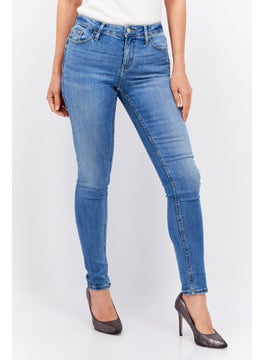 ESPRIT Women Skinny Fit Mid Rise Stretch Jeans, Light Blue  - Image 1