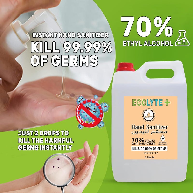 Ecolyte+ Hand Sanitizer Gel - 5 Liter - Image 3