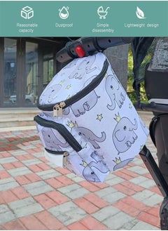 Occuwzz Baby stroller hanging bag multifunctional universal large capacity storage buckle hanging bag easy to carry suitable for baby stroller bicycle scooter handlebar  - Image 1