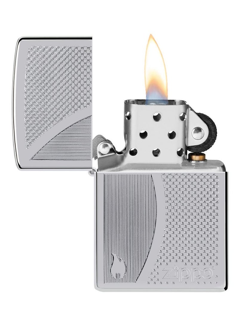 Zippo ولاعة زيبو AE184307 250 مقاومة للرياح من الكروم المصقول عالي الجودة بلون الظل المتدرج - Image 3