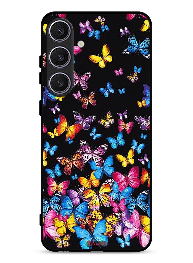 Tolwak Samsung Galaxy S24 Plus 5G Protective Case Cover Colorful Butterflies - Image 1
