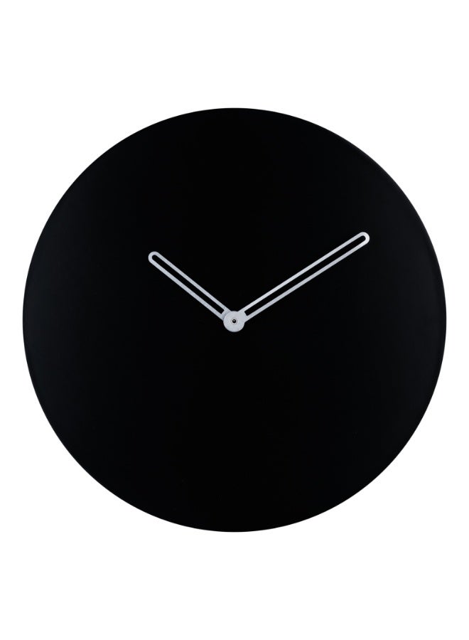 Peachy Loops Round Wall Clock - Black - Image 1
