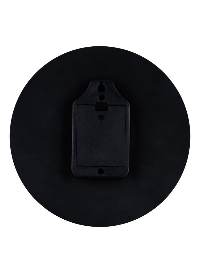 Peachy Loops Round Wall Clock - Black - Image 2