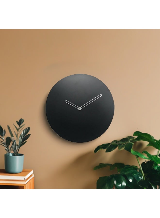 Peachy Loops Round Wall Clock - Black - Image 4