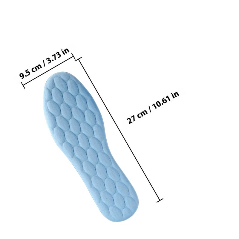 6 Pairs of High Elastic Shoe Insoles Shock Absorbing Insoles Sweat-Absorbing Insoles Non- Sports Insoles Cuttable Shoes Insoles Comfortable Insoles - Image 2