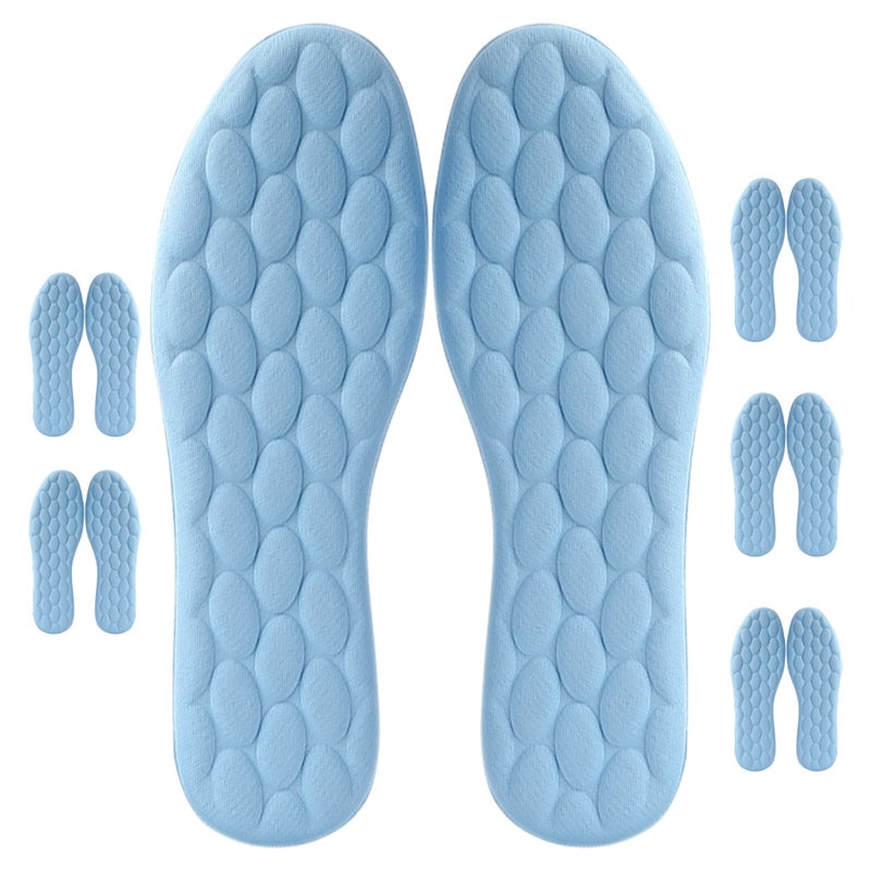 6 Pairs of High Elastic Shoe Insoles Shock Absorbing Insoles Sweat-Absorbing Insoles Non- Sports Insoles Cuttable Shoes Insoles Comfortable Insoles - Image 5