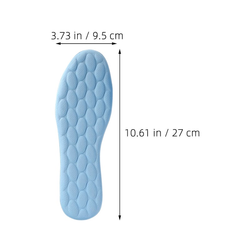 6 Pairs of High Elastic Shoe Insoles Shock Absorbing Insoles Sweat-Absorbing Insoles Non- Sports Insoles Cuttable Shoes Insoles Comfortable Insoles - Image 4