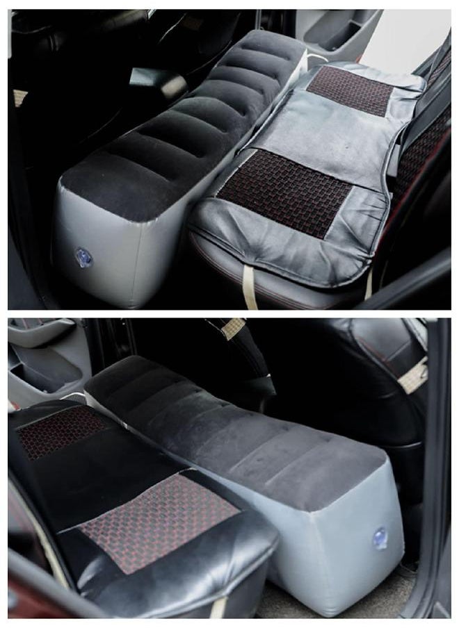 Onirii - Onirii Inflatable Car Air Travel Mattress Back Seat with Pump,130×27×37 cm Car Camping Portable Sleeping Gap Pad Air Bed for Car,SUV - Image 1