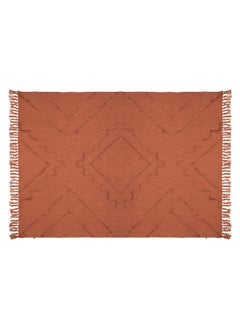 اتموسفيرا إنكا مفرش سرير من القطن المعنقدة بلون تيراكوتا وبأبعاد 130 × 180 سم 172463N  - Image 1