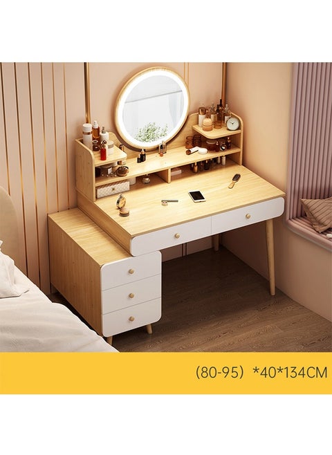 Multifunctional Makeup Vanity Dressing Table with Drawers 95 CM