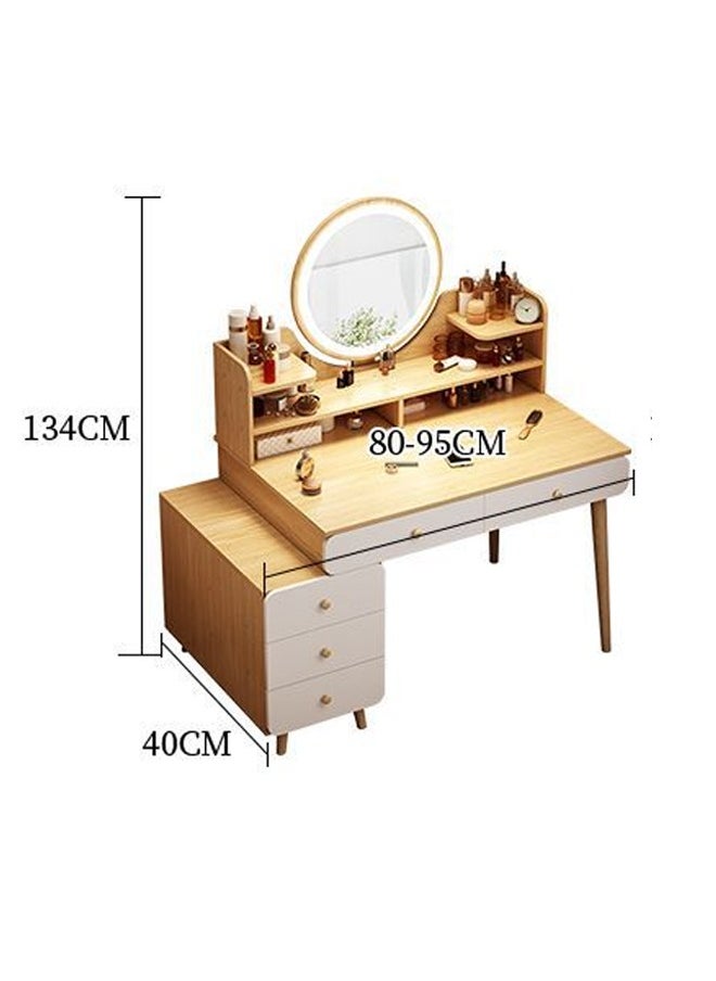 keke - Multifunctional Makeup Vanity Dressing Table with Drawers 95 CM - Image 1
