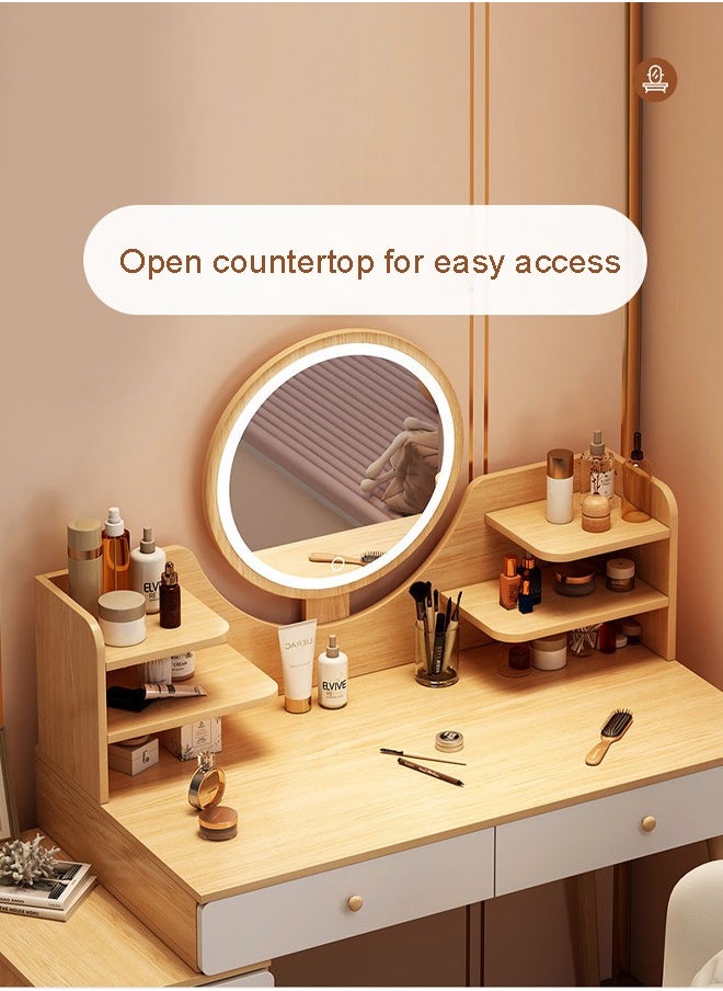 keke - Multifunctional Makeup Vanity Dressing Table with Drawers 95 CM - Image 1