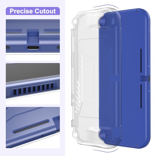 innoAura Switch Lite Case 18-in-1 Accessories Bundle for NS Switch Lite (2019), with Protective Carrying Case, Game Holder, Screen Protector & Cute Thumb Grips, Purple - Image 5