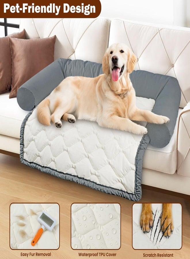 XENEO Waterproof Couch Cover for Dogs, Removable Dog Sofa Cover Protector for Pets, Scratch Proof Furniture Protector, Non-Slip Dog Bed Mat, 43.5 * 33.5 Inch, Perfect for Small & Medium Sized Dogs and Cats - Image 5