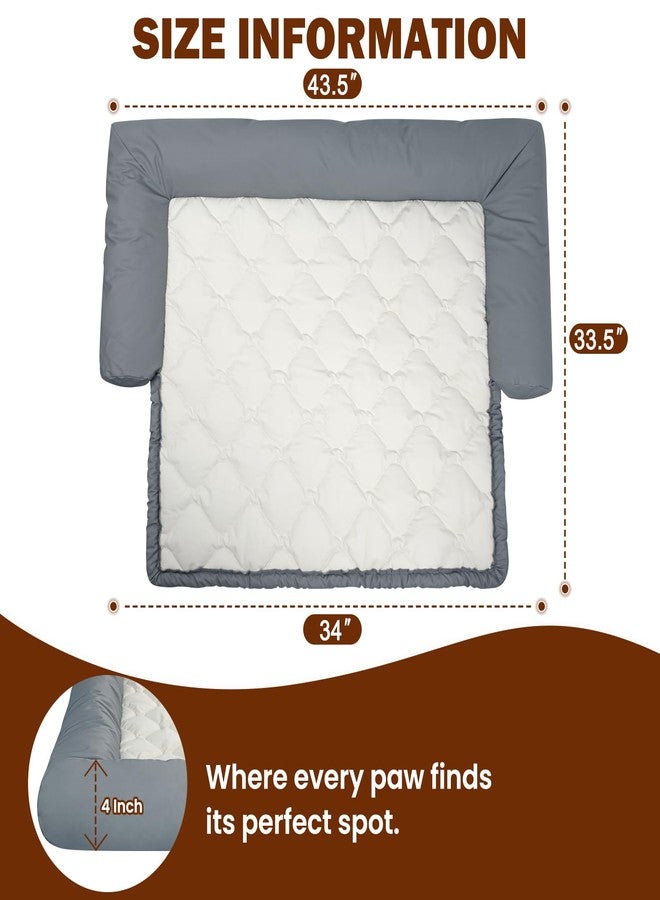XENEO Waterproof Couch Cover for Dogs, Removable Dog Sofa Cover Protector for Pets, Scratch Proof Furniture Protector, Non-Slip Dog Bed Mat, 43.5 * 33.5 Inch, Perfect for Small & Medium Sized Dogs and Cats - Image 4