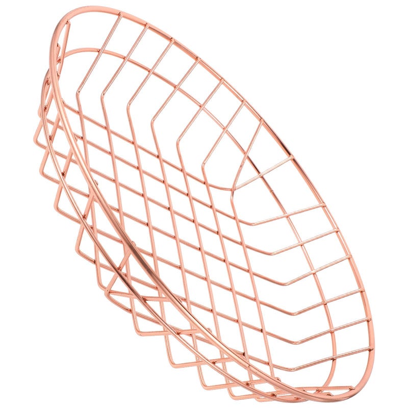 Large Rose Gold Wire French Fry Basket For Serving Snacks And Fries - Image 2
