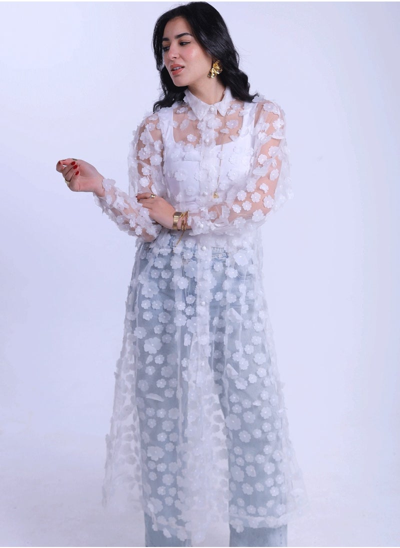 علياء ديزاينز غالية ابيض  - Image 1