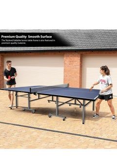 Sky Land Table Tennis with 2 Racquets & 3 Balls| Ping-pong Set Single Folding Table for All Ages  - Image 5