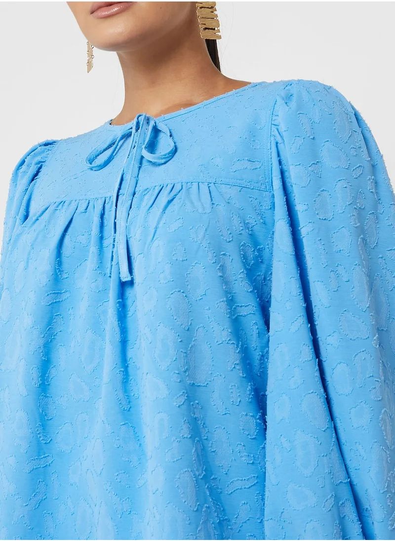 VERO MODA Keyhole Neck Puff Sleeve Top