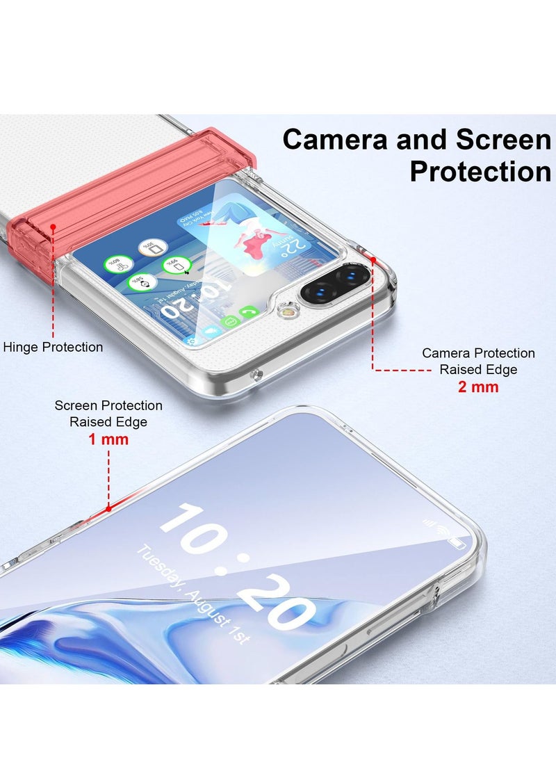 اووكاي - جراب لهاتف Samsung Galaxy Z Flip 5 ، جراب صلب رفيع ومقاوم للصدمات ومضاد للخدش مع مفصلات واقية ، غطاء متين للحماية الكاملة لـ Flip 5 5G. لا يوجد واقي شاشة أمامي - Image 1