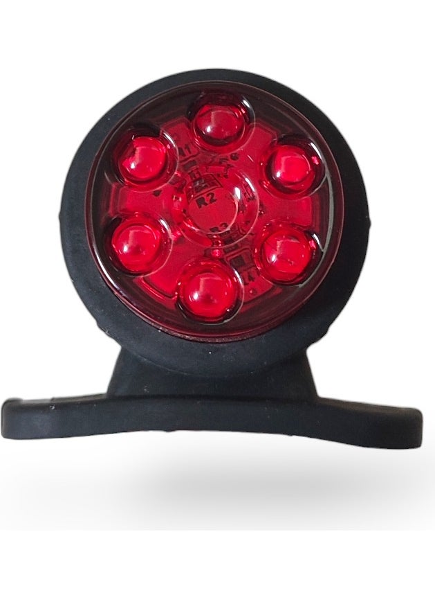 Hilal Shops 12 LED Lens Wedge (Red-Orange) 4 Pieces  - Image 2