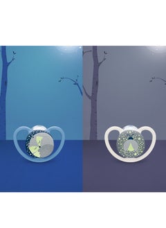 NUK NUK Space Orthodontic Silicone Soother (Night Glow In The Dark) Fox And Firefly Pack Of 2  - Image 5