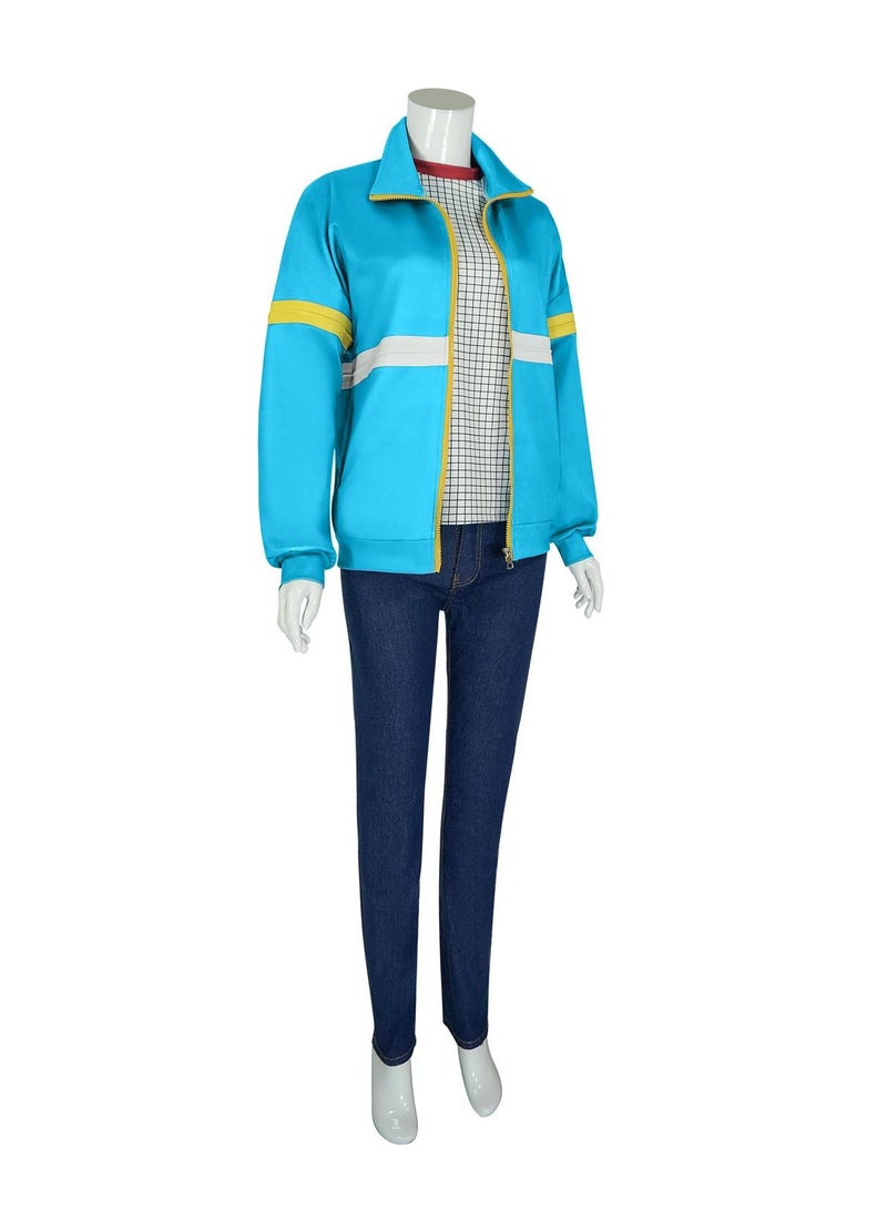Stranger Max Things Hoodie Cosplay Costumes Shirt Hoodies Sweatshirt Jacket Coat Season 4 Outfits Party Suit (Coat+lining+jeans) - Image 2