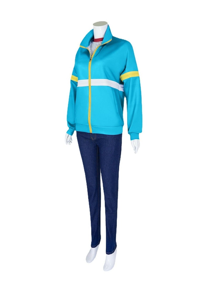 Stranger Max Things Hoodie Cosplay Costumes Shirt Hoodies Sweatshirt Jacket Coat Season 4 Outfits Party Suit (Coat+lining+jeans) - Image 3