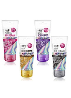 Epielle Hologram Peel Off Face Masks Glitter Peel Off Mask Toning & Calming 8 Variety Packs (Singleuse Testers)  - Image 3