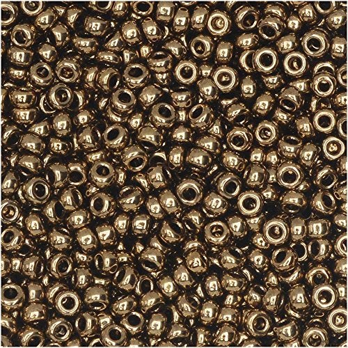 Miyuki Dark Bronze Miyuki Japanese round rocailles glass seed beads 11/0 Approximately 24 gram 5 inch tube - Image 4